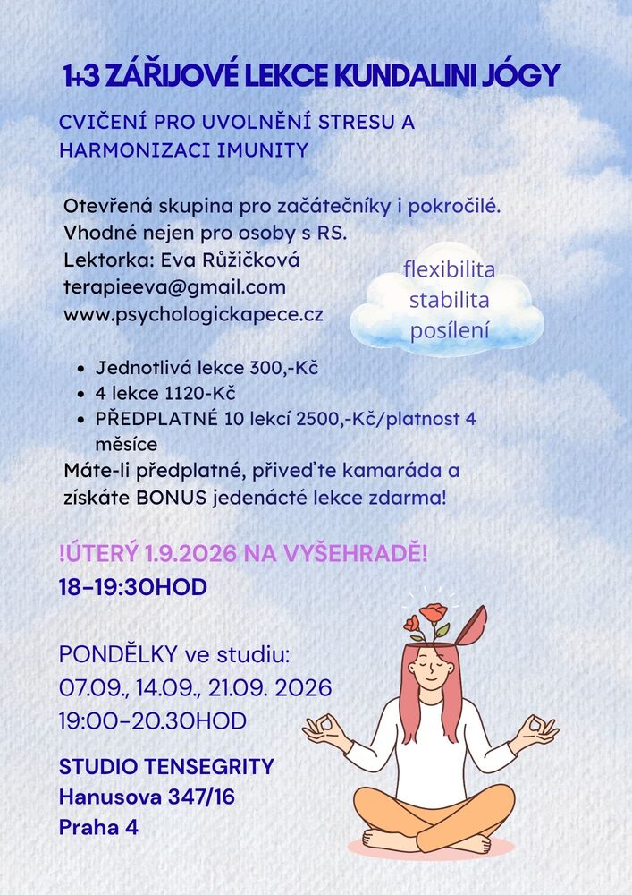 Let&aacute;k z&aacute;řijov&yacute;ch lekc&iacute; kundalini j&oacute;gy - term&iacute;ny, ceny a m&iacute;sto kon&aacute;n&iacute;