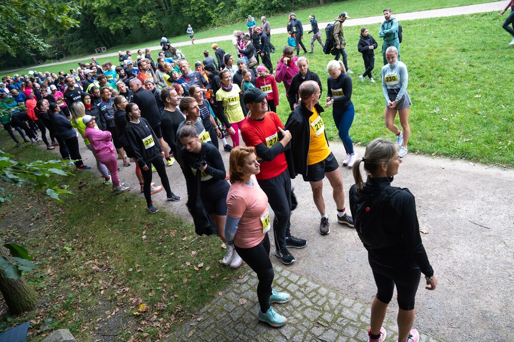 Hromadný start 1. ročníku RS Run v Oboře Hvězda